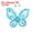 Light Blue, variant on Uxcell 12Pcs Butterflies for Crafts 2.2" Organza Butterflies for DIY Craft Home Decor Light Pink