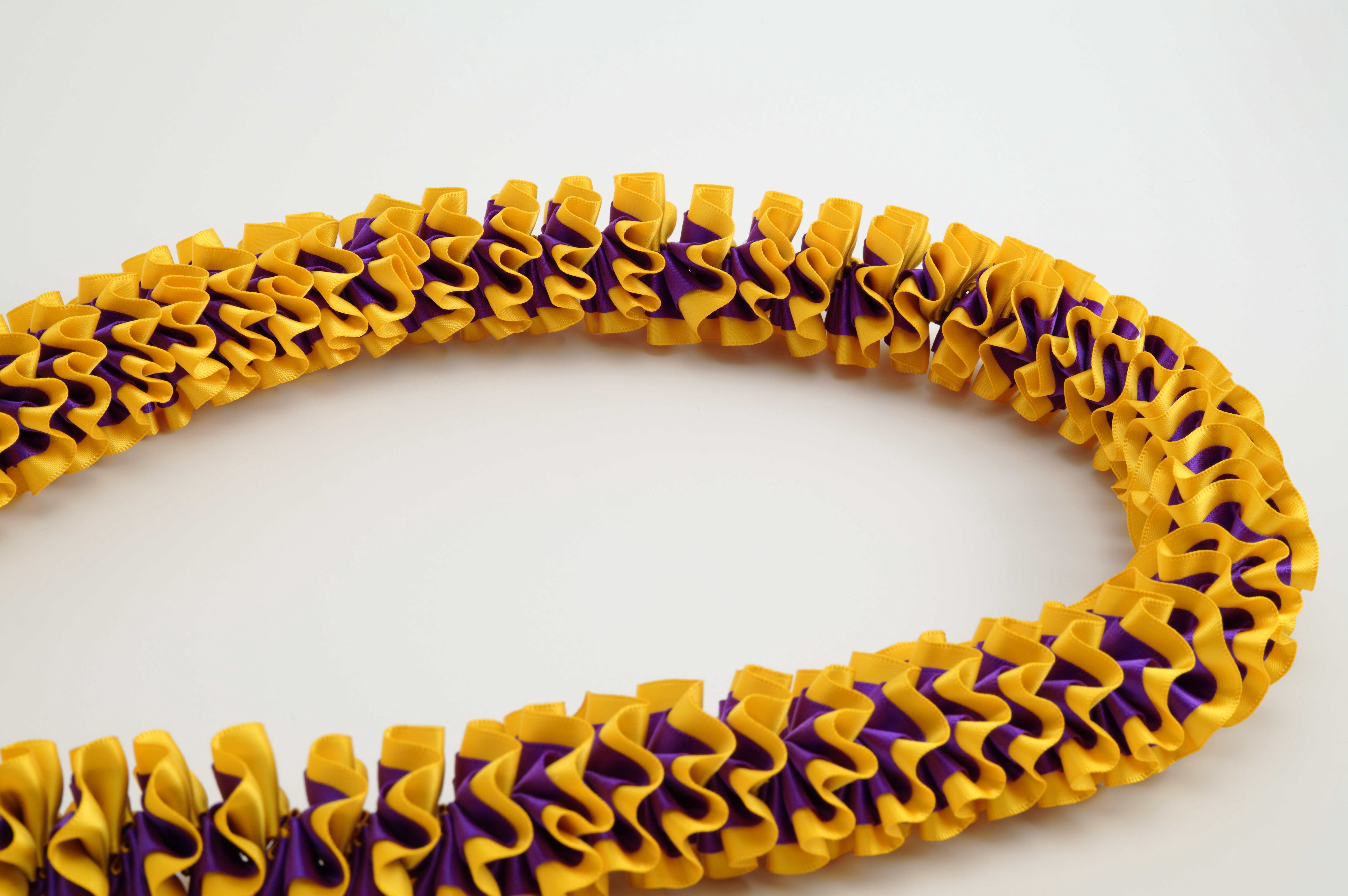 Maxport Corporation Ribbon Lei Purple/lt Gold