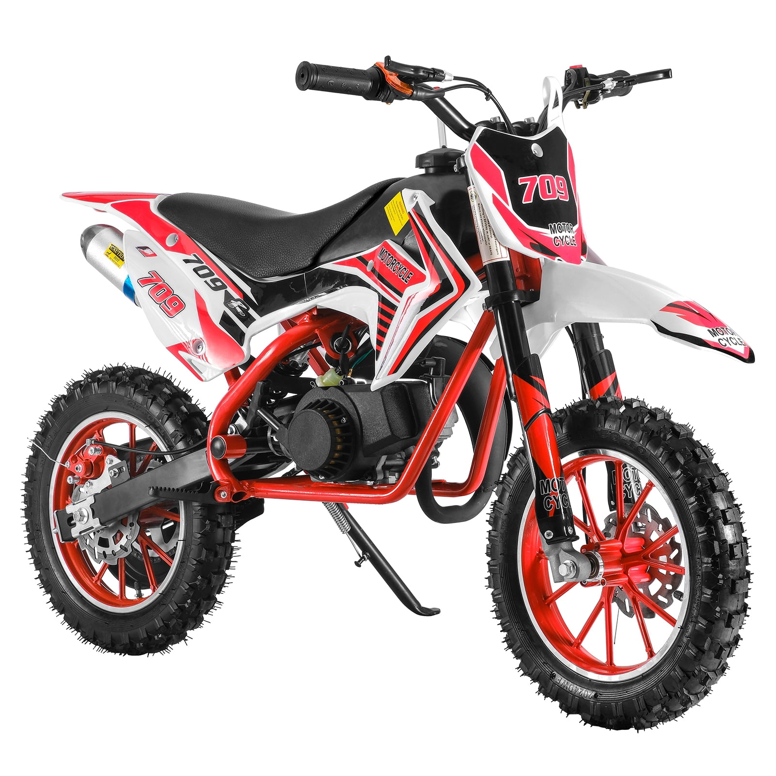 Hyasfey 49cc Kids Dirt Bike, Gas-Powered Mini Motocross, Off-Road Motorcycle with Disc Brakes