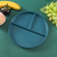 thumbnail image 4 of Three Grid Reducing Meal Plate Wheat Straw Anti Fall Household Plate 3 Grid Plate Simple Special Plate Kid Plate, 4 of 5