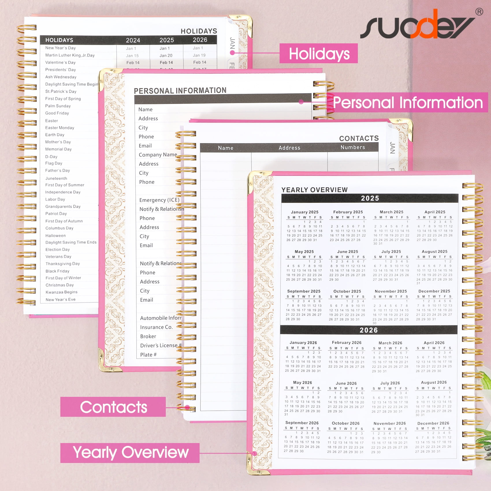 25-26 planner 2025-26 academic year daily planners - day designer day  planner 2025-2026