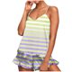 thumbnail image 2 of Conjunto de pijama de poliéster con tirantes finos y estampado de moda para mujer, 2 of 8