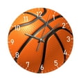 thumbnail image 3 of yotijay Basketball Wall Clock Modern Home Decor Decorative for School Bedroom Office Orange 10 Inch, 3 of 9