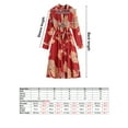 thumbnail image 4 of TFixol - Albornoz tipo kimono para mujer con correa para la cintura, diseño floral, 4 of 8