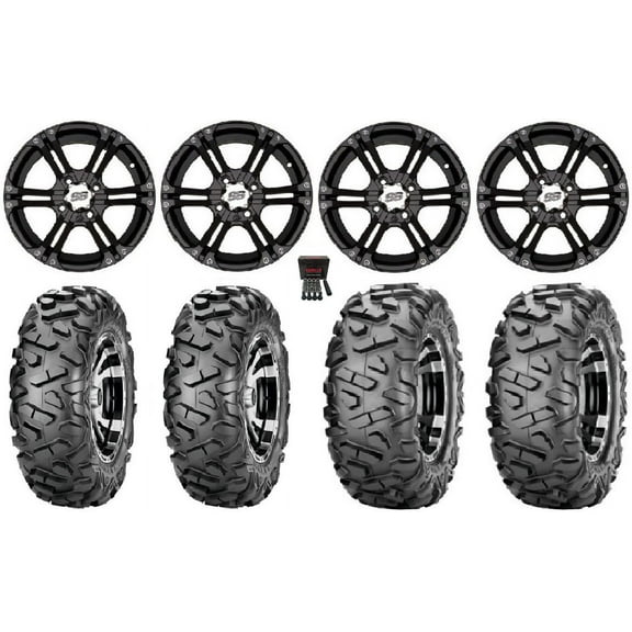 ITP SS212 12" Wheels Black 25" BigHorn Tires Sportsman RZR Ranger