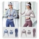 thumbnail image 2 of Conjunto de ropa deportiva de 3 piezas para mujer, Set de ropa deportiva de retales para Yoga, abrigos de gimnasio, sujetador y mallas de entrenamiento, chándal para correr, 2 of 3