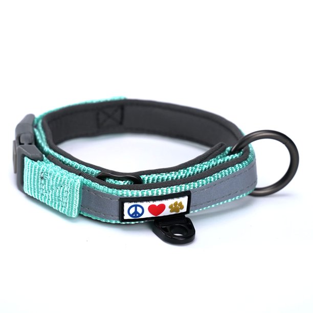 Pawtitas Lumberjack Collar de martingala acolchado para perros | Collar de perro de neopreno suave para la comodidad de su mascota Fabricado con banda reflectante para máxima visibilidad | Se adapta a