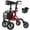 Red, variant on MAXWALK All-Terrain Rollator Walker for Seniors, 10" Rubber Wheels Foldable Walker with Padded Seat, Adjustable Mobility Walking Aid, Red