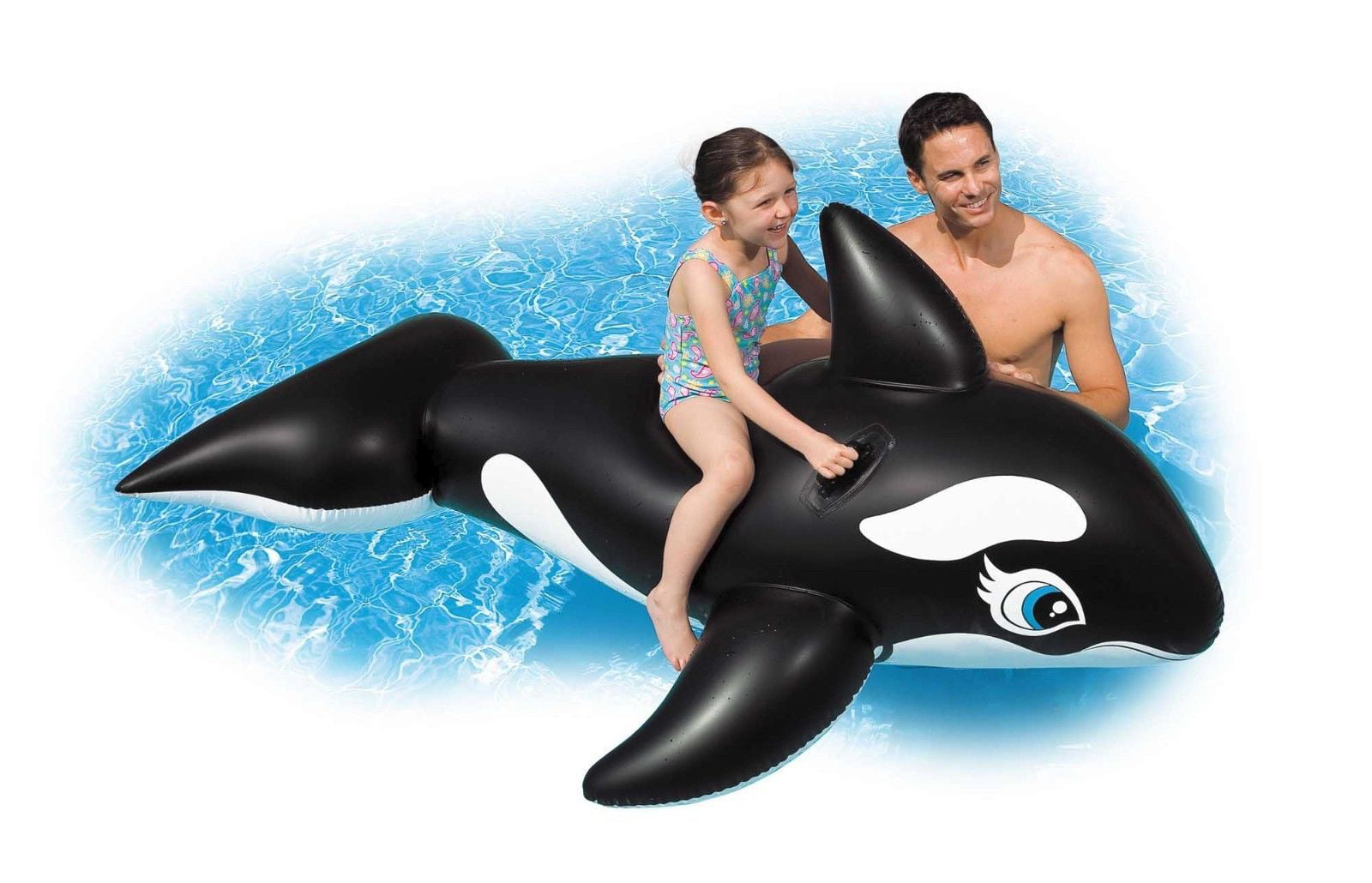 for Ages 3+ 76" X 47" Intex Whale Inflatable Pool Ride-On 