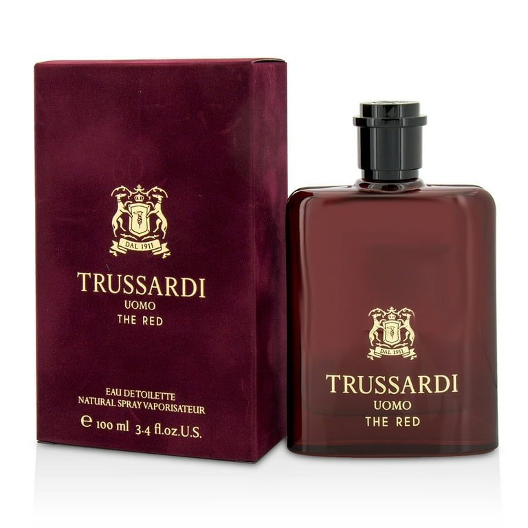 TRUSSARDI UOMO 香水(男性用) 100ml Trussardi Uomo The Red, Eau de Toilette Spray for Men, Aromatic