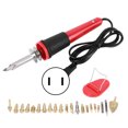 thumbnail image 1 of Juego de soldador eléctrico, pluma para quemar madera, herramienta de pirograbado para grabado, 30W, 1 of 8