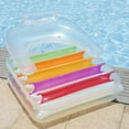 thumbnail image 3 of Bestway: High Fashion Folding Lounge Chair - Inflatable Transforming Design: Air Armchair Or Pool Float w/ Headrest, Water Play, Clear & Bright Colors, 3 of 10