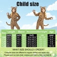 thumbnail image 2 of Alaiyaky Onesie Costume Cheetah Onesie Pajamas Leopard Cosplay Animal Pajamas Halloween Cosplay Sleepwear, 2 of 6