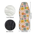 thumbnail image 5 of Kuiaobaty Hippie Flower Pink Front Car Seat Cover for Women, Groovy Hippie Floral Auto Seat Protector Interior Accessories Decor Fit for Cars Sedan SUV Trucks, 5 of 7