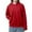 Red, variant on Boys Girls Fall Winter Hooded Sweatshirt Long Sleeve Warm Top With Side Pockets For Casual Wear,Size:7-8 Years