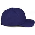 thumbnail image 3 of Daxton Premium Mid Profile Hat Semi Curved Visor Navy Cap Black Gold Gothic Embroidered, Number 0, 3 of 4
