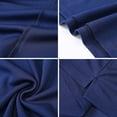 thumbnail image 4 of QPNGRP Men's short-sleeved polo shirt classic solid color casual stretch T-shirt polo navy S, 4 of 6