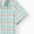 thumbnail image 3 of PatPat Family Matching Green Plaid Shirt or Ruffle Sleeves Bow Side Wrap Bottom Dress with Hidden Snap, 3 of 6