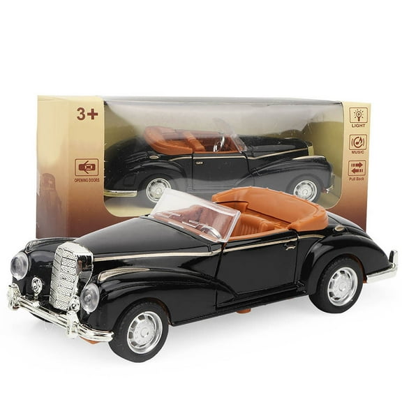 Mini Stimulation Alloy Classic Car Roadster Sound and Light Model Toy Vehicle for Boys Girls 3-6 years