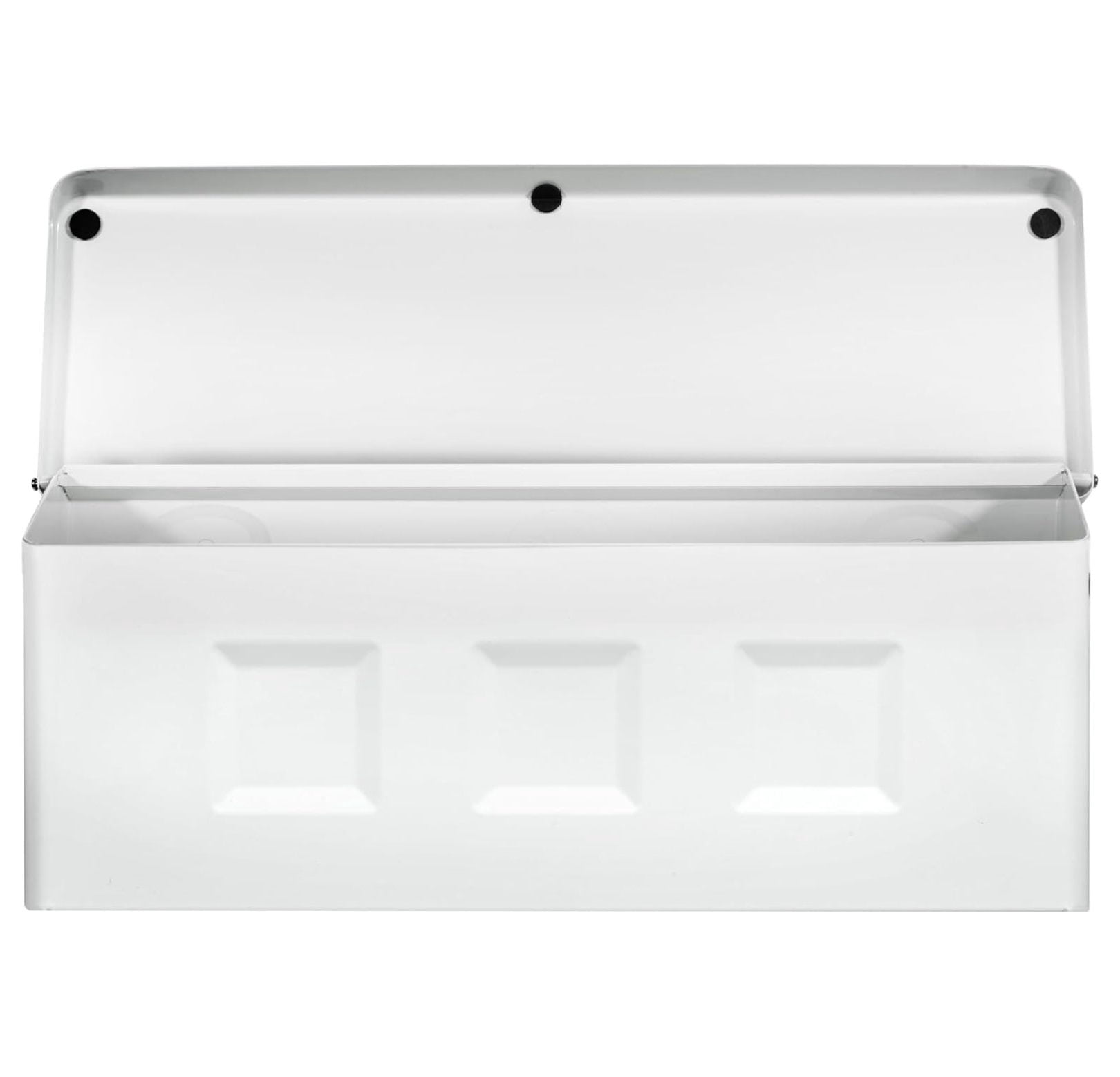 Wayland Galvanized Steel Wall Mount Mailbox, 2689W-10, White, Small Capacity