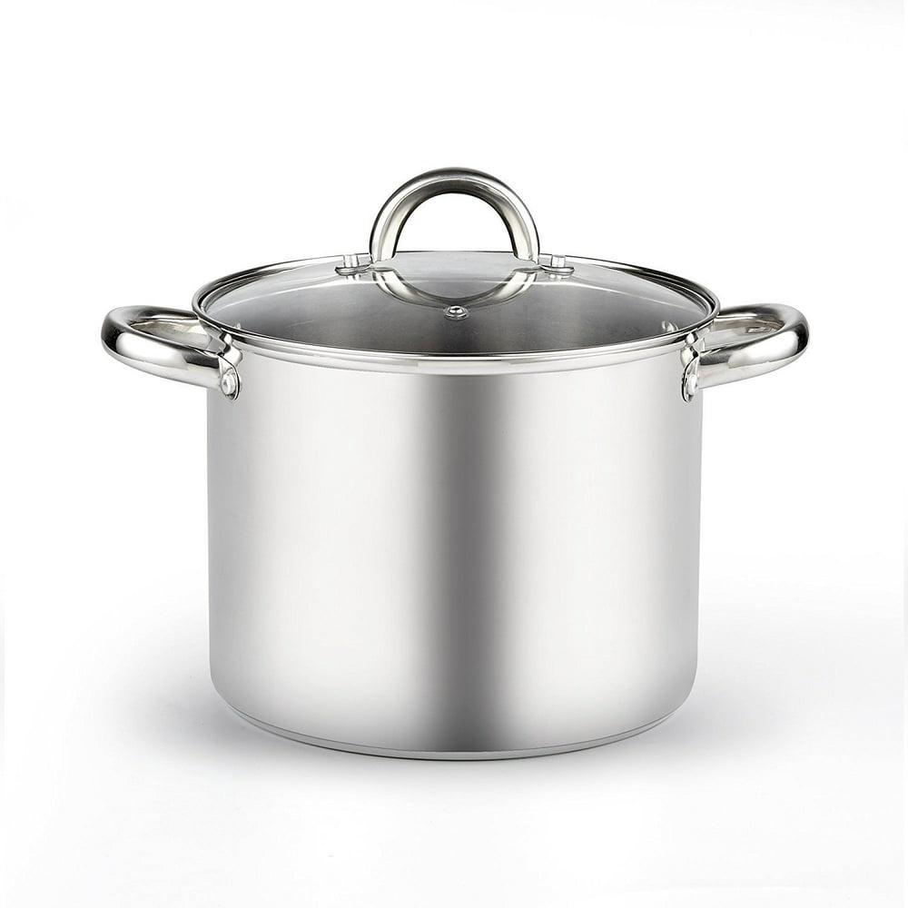 Cook N Home 8 Quart Stainless Steel Stockpot with Lid - Walmart.com Cook N Home Stainless Steel Stockpot