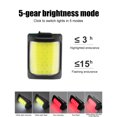 thumbnail image 2 of Lámpara de luz trasera de bicicleta LED COB impermeable multifuncional para mochila de tija de sillín, 2 of 9
