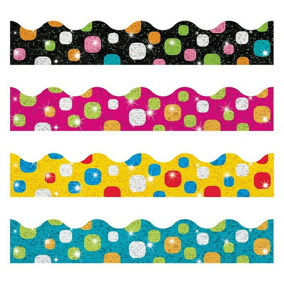 Trend Enterprises Toddler 12th Grade Trimmer & Bolder Border Variety Pack Super Dots (T-92931)