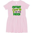 thumbnail image 3 of Inktastic Cutest Clover in the Patch with Four Leaf Clovers Girls Toddler Dress, 3 of 5