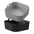 thumbnail image 1 of 2PCS Silicone Air Fryer Liners for Air Fryer Pro XL AF141 AF140 AF181 Square Air Fryer Liners Reusable Basket C, 1 of 5
