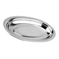 thumbnail image 4 of 1 Pce Assiette Ovale en Acier Inoxydable Assiette à Vapeur pour Poisson Plateau de Service pour Collations Desserts, 4 of 9