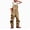 Yellow, variant on Men's Bib Overall Relaxed Fit Adjustable Strap Denim Work Pants with Large Pockets Durable Comfortable Jumpsuit for Men (Brown,M)