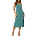 thumbnail image 2 of INSPIRAR CHIC Vestidos de Noche para Mujeres Sin Mangas con Tirantes Espagueti Cuello Redondo Primavera Verano Talla XL Azul Pavo Real, 2 of 6