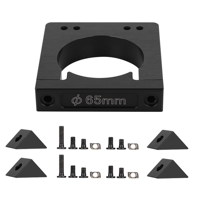 52/65/71mm Aluminum Oxide Shaft Spindle Motor Mount Kit for CNC Router Engraving Machine (65mm)