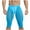 Sky Blue, variant on fheaev Athletic Shorts for Men Elastic Slim Leggings Mesh Breathable Compression Short With Zipper Pocket Yoga Running Shorts Drawstring Half Shorts