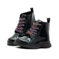 thumbnail image 2 of Bota Karsten Para Niña Agujeta Colores Holográfica Charol negro 17.5, 2 of 6