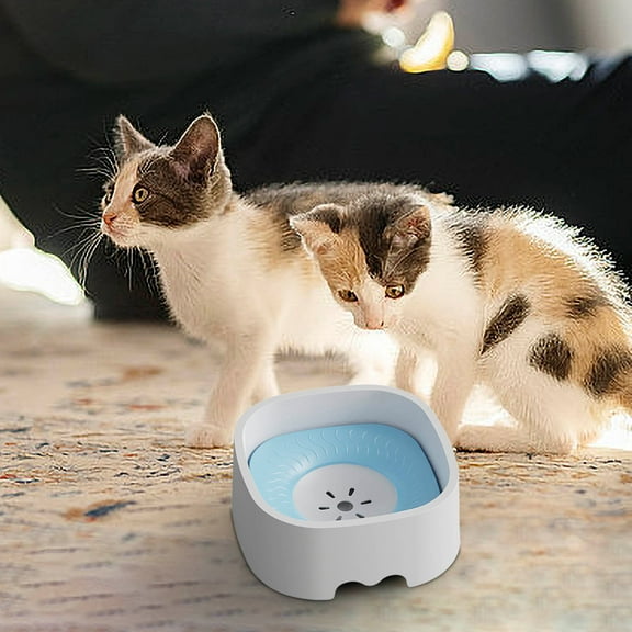 Floating Disc Dog Water Bowl, Anti-Splash and Spill-Proof Design, 1L Tip-Resistant Pet Bowl, Removable for Easy Cleaning