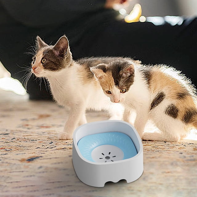 SPOORYYO Pet Water Bowl with Floating Water Dispenser - Leak Proof and Tipping Design for Clean Environment