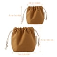 thumbnail image 2 of BESTYASH 2Ud Bolsa Organizadora De Cosméticos Color Café Gran Apertura Para Almacenamiento Práctico, 2 of 7