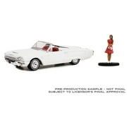 Greenlight Collectibles 1/64 1965 Ford Thunderbird Convertible with Woman Hobby Shop Series 14 97140-B