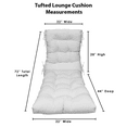 thumbnail image 7 of RSH Decor: Tufted Chaise Lounge Cushion | 72” x 22” | All-Weather Spun Fabric | Artistic Floral, 7 of 7