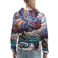 thumbnail image 7 of Honeii Psychedelic Shark Artwork Pattern Womens Oversized Hoodies Long Sleeve Sweatshirts Pullover Fall Outfits with Pocket-Medium, 7 of 7