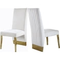 thumbnail image 1 of Meridian Furniture Porsha Velvet Dining Chair, Cream (Set of 2), 1 of 8