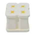 thumbnail image 4 of 2x Soporte Para Cabezal De Cepillo De Dientes, Soporte De Silicona Para Cepillo De Dientes Para Tocador, Baño, Viaje, Beige, 4 Rejillas, 4 of 10