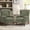 Green, variant on AFO Button-Tufted Wingback Accent Chair set of 2, Modern Mid-Century Armchair with Thick Padded Seat, Rolled Arm & Solid Wood Legs, For Bedroom/Office/Living Room, Coral