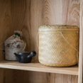 thumbnail image 5 of Southeast Asia Round Bamboo Tea Box Jar, 5 of 13