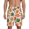 thumbnail image 3 of Lsque Autumn Pumpkins Mens Sleep Pajama Shorts,Short Pajama Pants, Cotton Ultra-Soft Knit-Medium, 3 of 9
