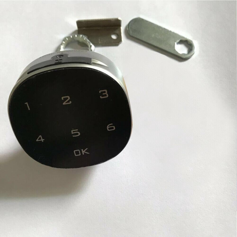 1* Electronic Password Lock, 57.5*57.5mm ouch Screen Digital Password Security Lock Wood Cabinet Keypad Drawer Office Electronic Lock With Lock Buckle& Mounting Screw