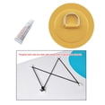 thumbnail image 2 of 2 almohadillas/parches de anillo en D de acero inoxidable de 4,3" para bote de PVC, kayak, con pegamento Amarillo, 2 of 9