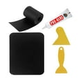 thumbnail image 3 of Parche de kayak DIY Parches impermeables para piscina Reparación de barcos Cubierta de PVC Reparación inflable Negro, 3 of 9