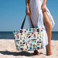 thumbnail image 5 of Rocae Dinosaur for Large Women's Waterproof Beach Bag Tote with 7 Pockets Pool Bag for Travel Gym Vacation, 5 of 6